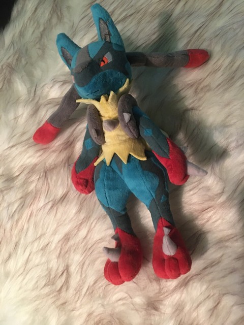 Pokemon Center Mega Lucario Plush 11-Inch Large Collectible | eBay