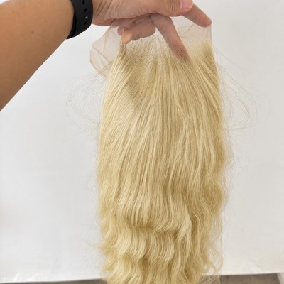 Long Wavy Blonde Layered Synthetic Hair HD Lace Front Wig Pre Plucked