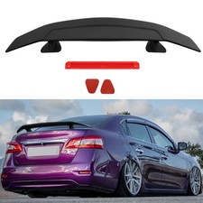 Matte Black For Nissan Sentra Sedan 46gt Racing Car Rear Trunk Spoiler Lip Wing