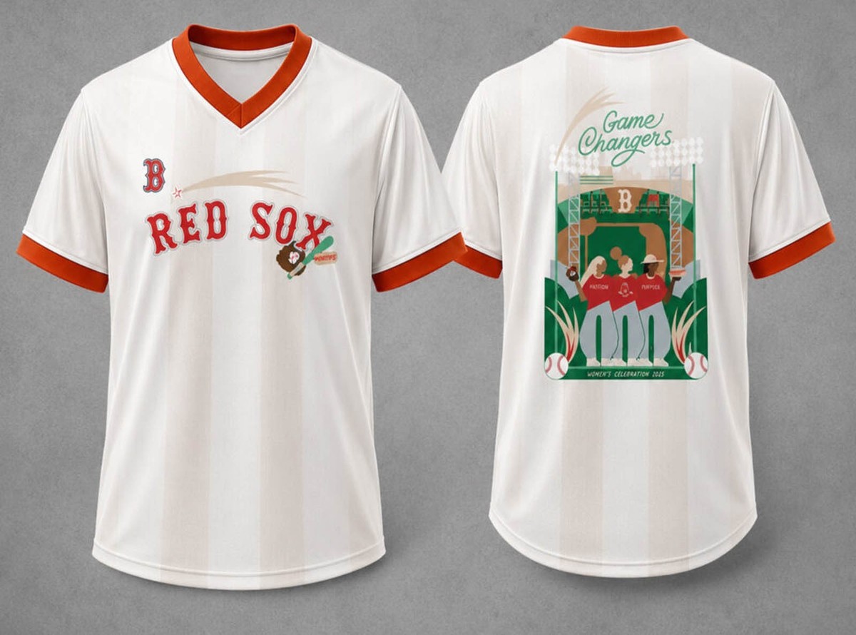New Arrivals - Red Sox Women's Celebration Giveaway Jersey - All Size