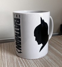 The Batman Ceramic Mug, Movie Gift, 11oz Coffee Cup, Silhouette Robert Pattinson