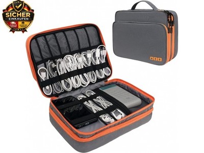 Double Layer Large Capacity Electronic Accessories Travel Bag