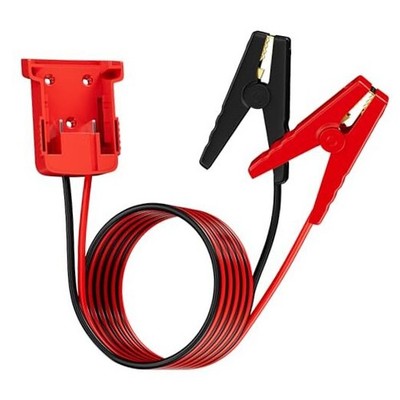 Jumper Cable Alligator Clips with 18V Adapter for M with Jumper Cable Clamps