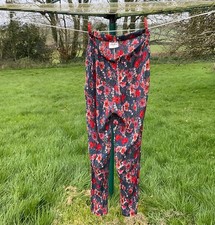 VINTAGE ADINI COLOURFUL CREPE TROUSERS. SIZE L. EXCELLENT CONDITION.