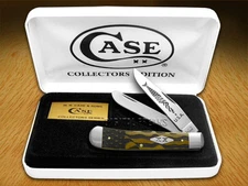 Case xx Trapper Knife U.S. Flag Etched Antique Bone 1/500 Stainless Pocket ###3