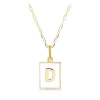Cavill Damen Silberkette 925 Sterlingsilber Vergoldet, AnhäNger Rechteckig
