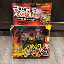 2001 Mattel Rock Em Sock Em Robots Robo Tournament Tywrenchula NEW Sealed