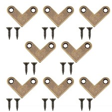 2.7cm/1inch Bronze L Shaped Brass Flat Corner Bracket Accessories Flat Corner