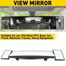 Interior Rear View Mirror Large Vision Wide Angle Blindspot Pickup Car Universal