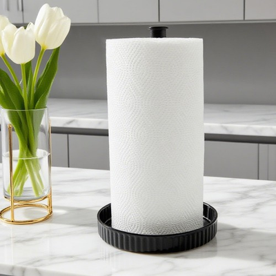 #ad Paper Towel Holder Countertop Ceramic Base Easy to Clean 1.5 lbs 7quot; B x 12... $35.03