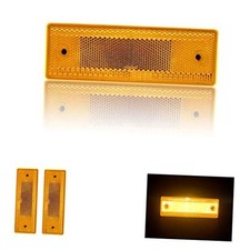 Reflector 150X50mm Self Adhesive Rectangle Safety Model B / 2pcs Orange