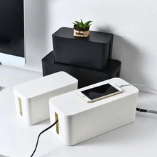 Cable Storage Box Desktop Power Strip Storage Box Dustproof Socket Storage Box H