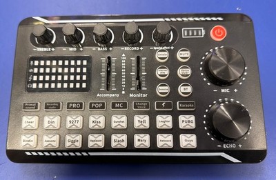 Live Soundkarte und Audio Interface mit DJ-Mixer für Streaming & Sprachwechsler 
