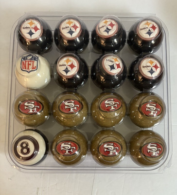 NFL Billiard Ball Set Eagles SF 49ers Complete set excellent condition