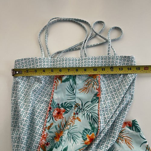 Cabana Life Cayman Palazzo ärmellos Jumpsuit Strampler UPF 50+ grün weiß XS - Bild 7 von 9