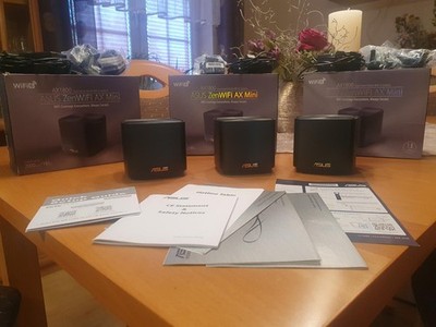 ASUS ZenWiFi XD4 AX1800 3er Set Schwarz, Mesh, W-Lan, Wifi 6, Router, Repeater