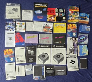 Nintendo Gamecube Game Boy NES SNES N64 Instructions Manual Bundle