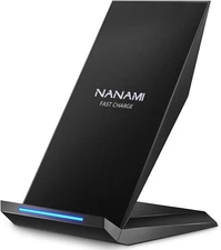 Fast Wireless Charger, NANAMI 15W Qi Certified Wireless Charging Stand Compatibl