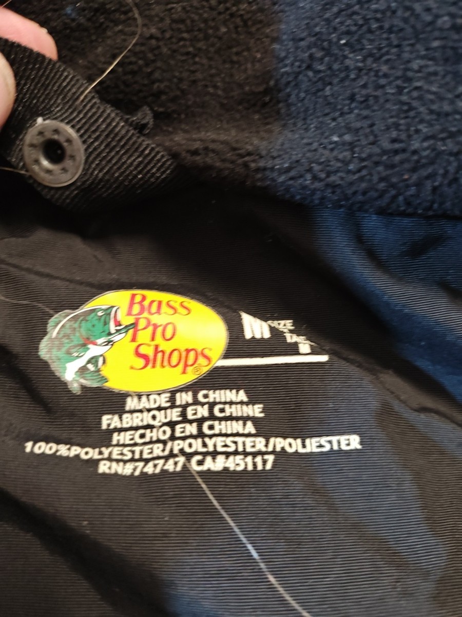 Bass Pro Shops Blue 100MPH Gore-Tex Rain Jacket Medium **Read