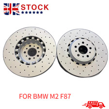 FOR BMW M2 F87 FRONT DRILLED BRAKE DISCS PAIR 380mm 34112284809 34112284810 UK