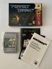 Perfect Dark N64 w/Box, Cart, & Manual - Nintendo 64