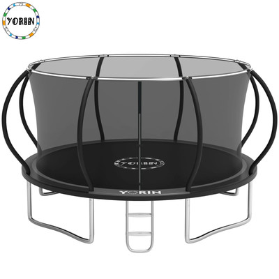 Trampoline 12FT Trampoline with Enclosure Net 1200LBS Trampoline 4-5 Kids Adults