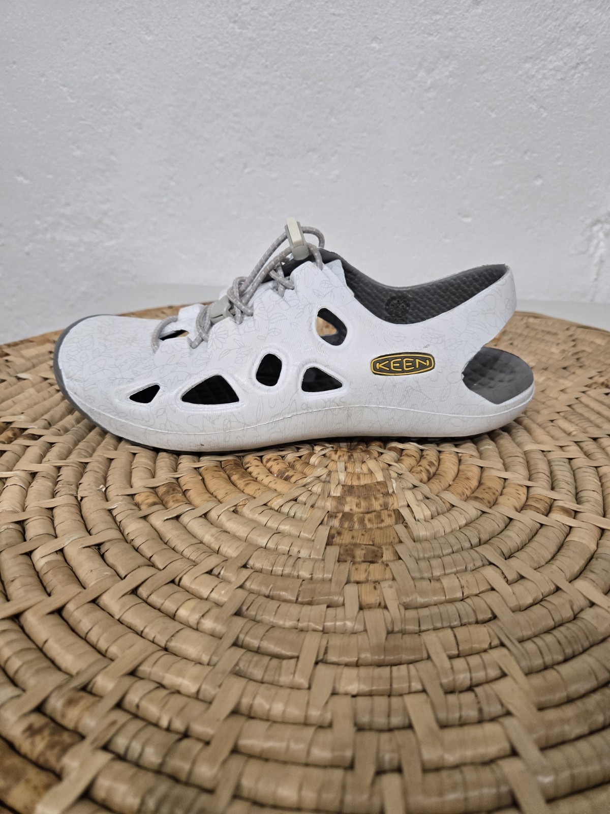 Keen Rio sandali bianchi floreali escursionismo acqua scarpe grandi bambini 5