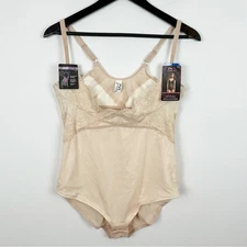 Maidenform Sexy Shaping Wear Your Own Bra Bodybriefer DM2003 Beige Size X-Large