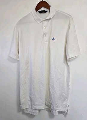Polo Golf Ralph Lauren Shirt Mens Size L Bidermann DE Golf Club Casual White
