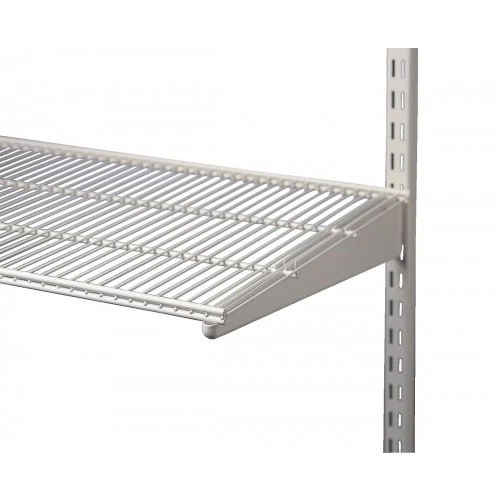 Console pour étagère fil - système de crémaillère suspendue - graphite - L400 m - Photo 2/2