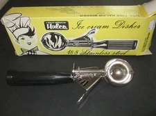New Old Stock HALCO 18/8 Stainless St Ice Cream Disher Small Scoop     C103