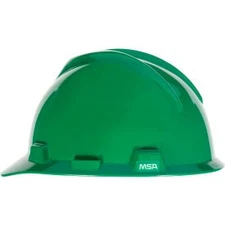 MSA V-Gard Hard Hats Front Brim Fas-Trac Suspension Green 475362 MSA Safety