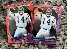 Dan Fouts 2025 Prizm Black Prizm Red /299 & Purple /99 Chargers Legend