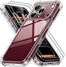 Case for iPhone 18 Pro 18 Pro Max Clear Shockproof Case Cover & Glass