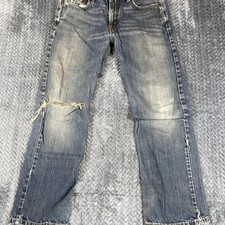 Levi's 514 Slim Straight Boy / Teen Denim Jeans Size 14 Reg 27x27 Distressed