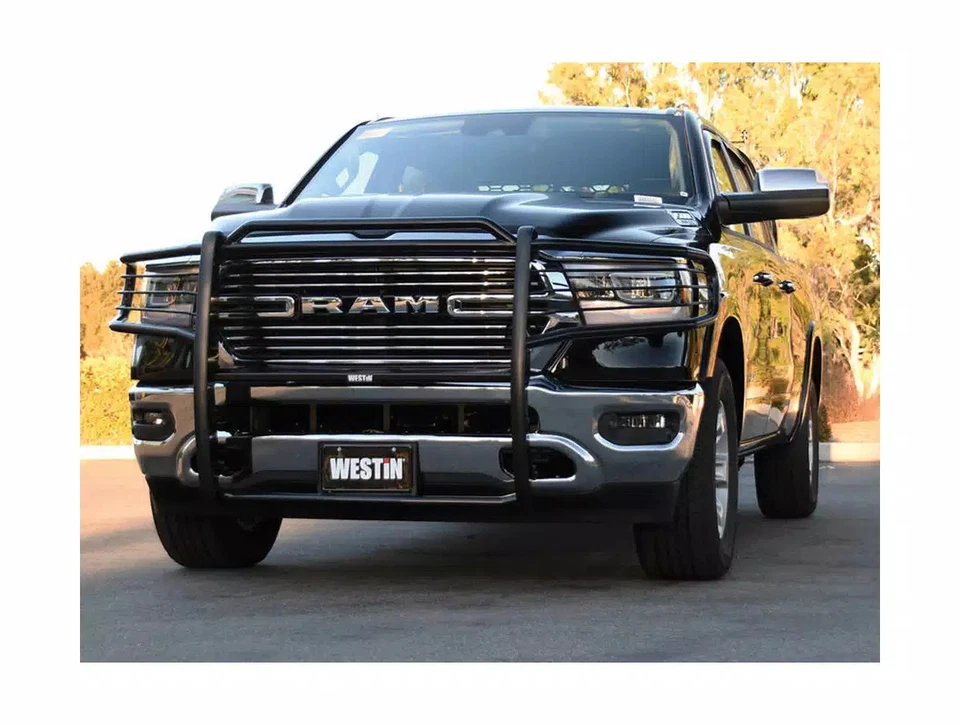 Westin Sportsman Black Grille Guard Light Duty Black Single Hood Bar 40-0185 Foto 3 de 4