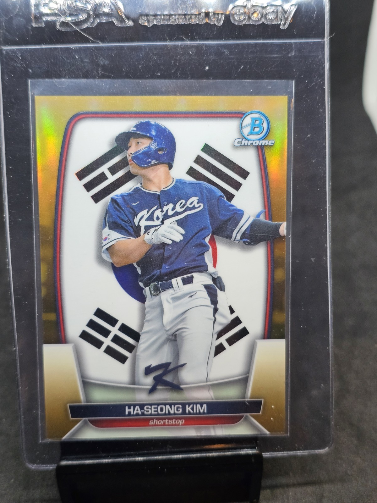 2023 BOWMAN CHROME HA-SEONG KIM WBC GOLD REFRACTOR #35/50