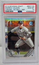 2019 Bowman Chrome Refractor ANDREW VAUGHN RC ROOKIE CARD PSA 10 GEM MINT