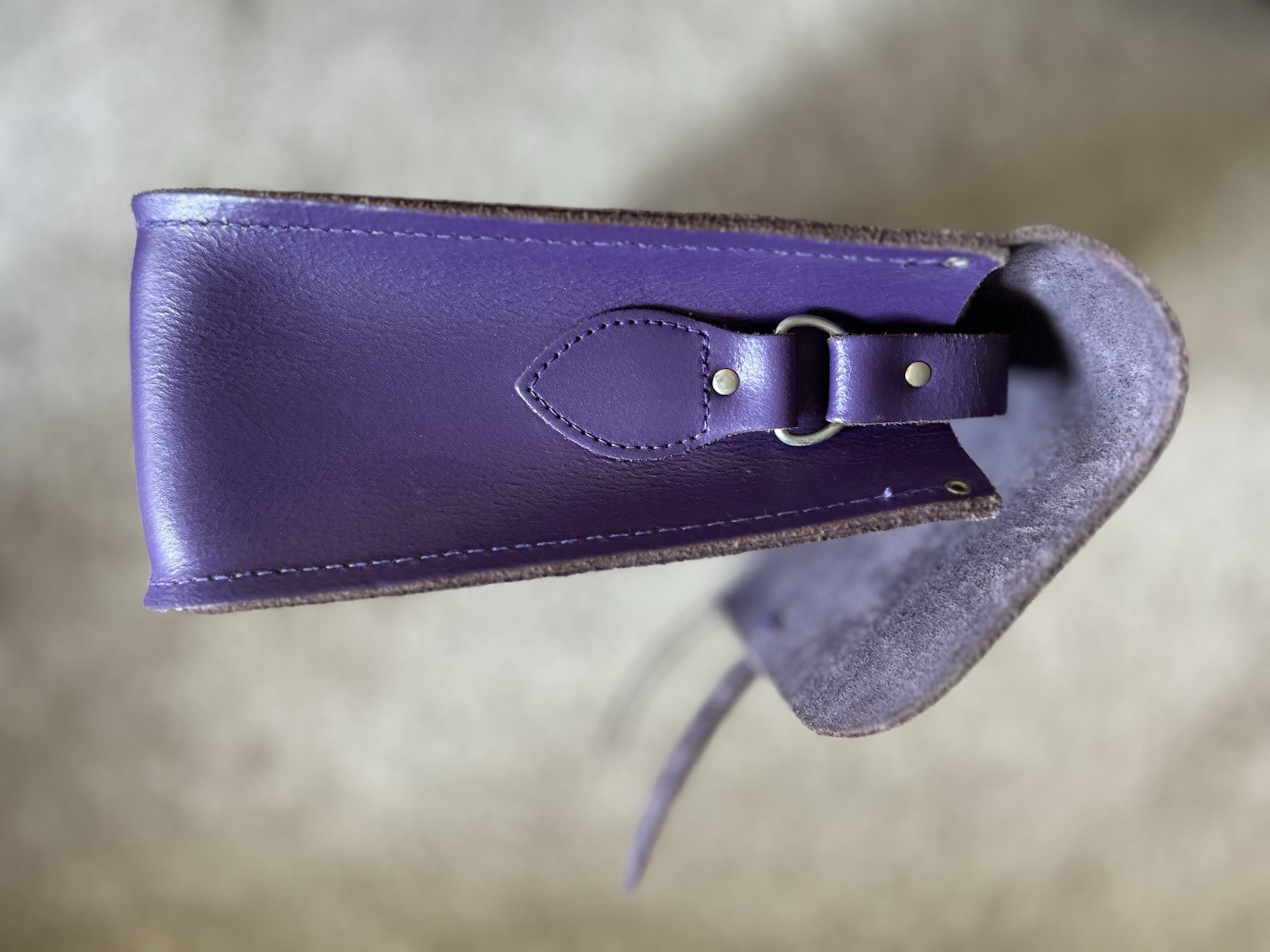 Cambridge Satchel Company Batchel/Satchel Purple 14inch - Shoulder/Cross Body image 6
