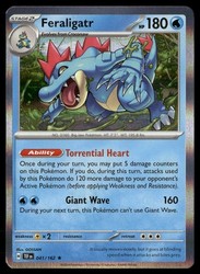 Feraligatr 041/162 Temporal Forces Holo Rare