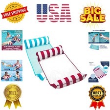 Aqua 4-in-1 Monterey Hammock Pool Float Water Hammock, Multi-Purpose, Infla...