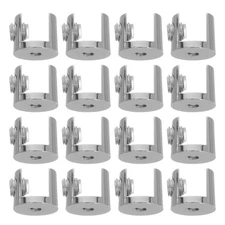  16 Pcs Shelf Support Pegs Glass Brackets Fixed Clamp Clamps Clips