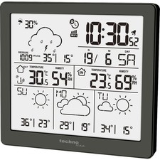 Technoline WD 2200 Mehrtages-Wetterstation Schwarz Uhr Wettervorhersage