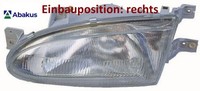 Abakus 221-1108R-LD-E Hauptscheinwerfer Rechts Scheinwerfer FüR Hyundai