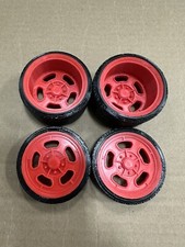 Set of 4 3d Printed Wheels For Tonka ,nylint , Structo And Buddy L Toys Red