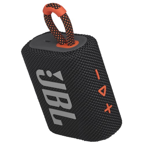 JBL Go 3 Portable Waterproof Speaker Black/Orange JBLGO3BLKO - Picture 4 of 8