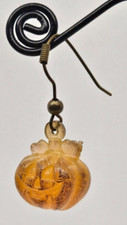 Costume Jewelry Halloween Pumpkin Earrings Set