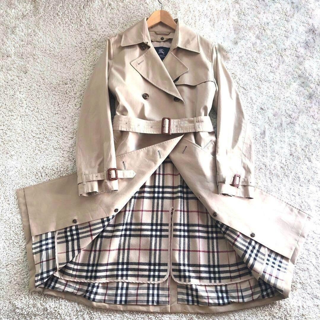 Burberry 】Burberry London Trench Coat L Liner Honey Beige