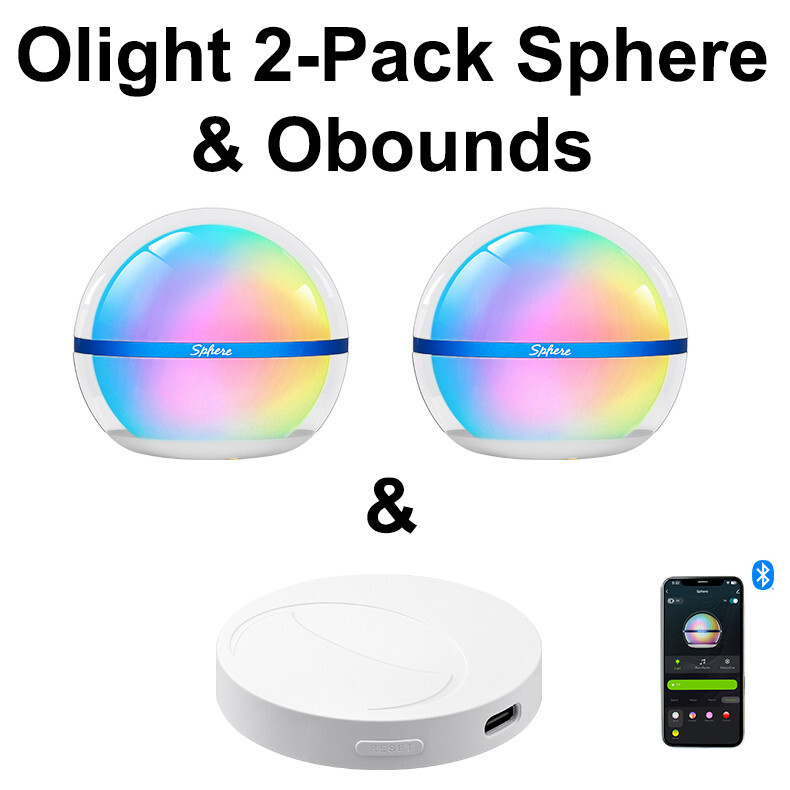 Olight Sphere Ambient Light 2-Pack & Obounds Smart Wireless Multi