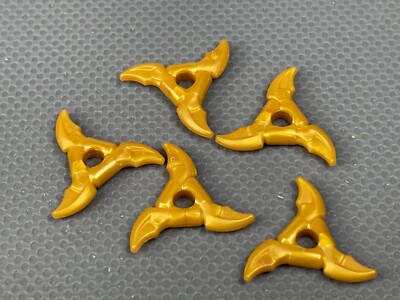 LEGO Pearl Gold Minifigure Throwing Star Shuriken Ninjago Minifig